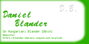 daniel blander business card